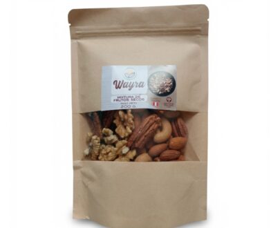 Mix de frutos secos premium, bolsa de 200gr de la marca WAYRA de Lima