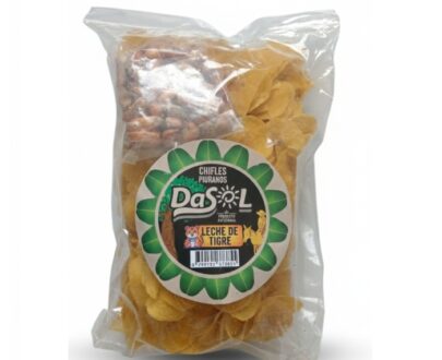 Chifle sabor leche de tigre con cancha de 250 gr de la marca DASOL de Piura