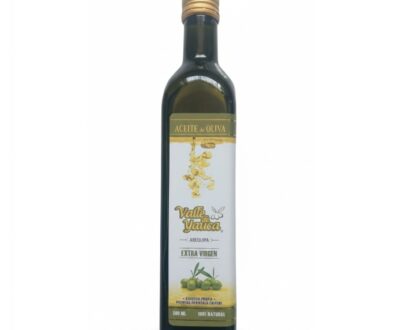 Aceite de Oliva Extra virgen, Botella de vidrio verde de 500 ml de la marca OLIVOS CANGRE de Arequipa