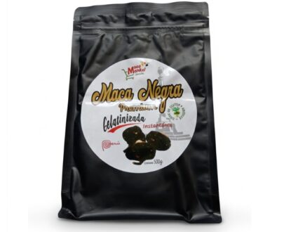 Maca negra gelatinizada, bolsa de 500gr de la marca KOKEN de Junin