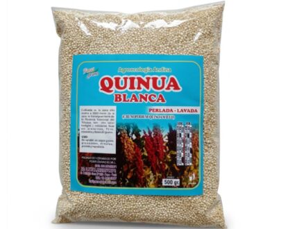Quinua blanca lavada, bolsa de 500gr de la marca FORTIGRANO de Puno